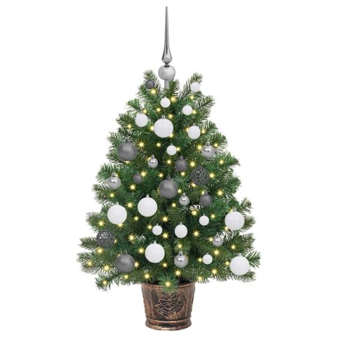 VidaXL Sztuczna choinka z 150 diodami LED Zielony 95 cm PE i PVC