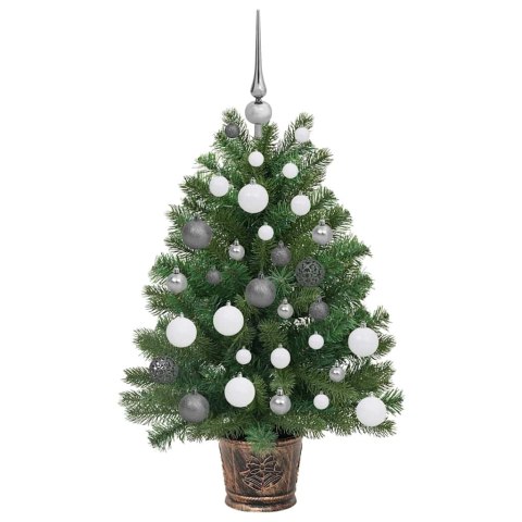 VidaXL Sztuczna choinka z 150 diodami LED Zielony 95 cm PE i PVC