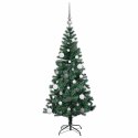 VidaXL Sztuczna choinka z oświetleniem na Boże Narodzenie 150 cm