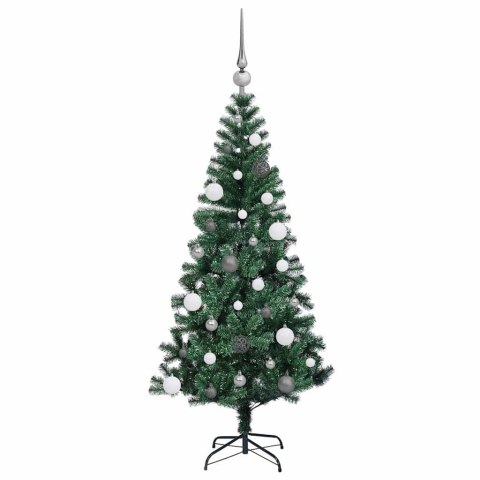 VidaXL Sztuczna choinka z oświetleniem na Boże Narodzenie 150 cm