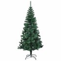 VidaXL Sztuczna choinka z oświetleniem na Boże Narodzenie 150 cm