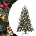 VidaXL Sztuczna choinka z podstawą Zielony 120 cm PVC, plastik i stal