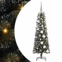 VidaXL Sztuczna choinka z podstawą Zielony 120 cm PVC, plastik i stal