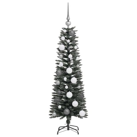 VidaXL Sztuczna choinka z podstawą Zielony 120 cm PVC, plastik i stal