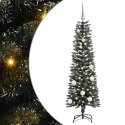 VidaXL Sztuczna choinka z podstawą Zielony 150 cm PVC, plastik i stal