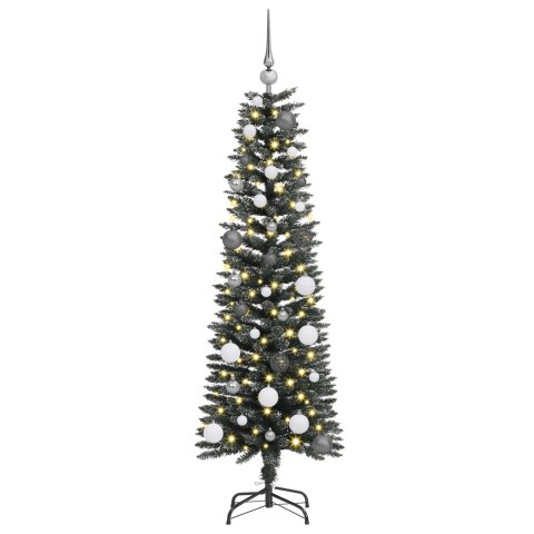 VidaXL Sztuczna choinka z podstawą Zielony 150 cm PVC, plastik i stal