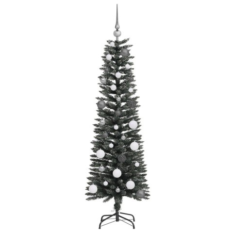 VidaXL Sztuczna choinka z podstawą Zielony 150 cm PVC, plastik i stal