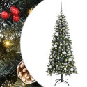VidaXL Sztuczna choinka zielony 150 cm PVC, plastik i stal