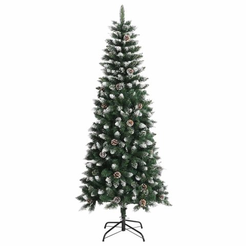 VidaXL Sztuczna choinka zielony 150 cm PVC, plastik i stal