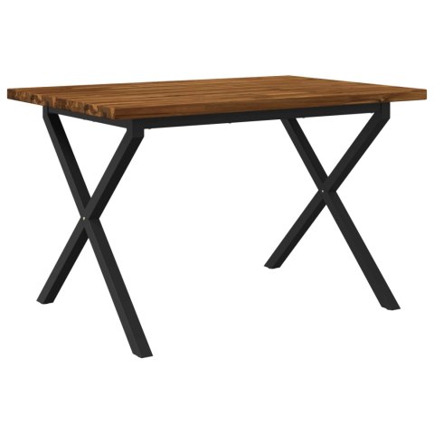 VidaXL Kwadratowy stół do jedzenia 120 x 70 x 75 cm Lite Drewno Akacji