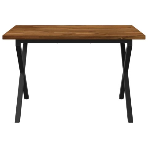 VidaXL Kwadratowy stół do jedzenia 120 x 70 x 75 cm Lite Drewno Akacji