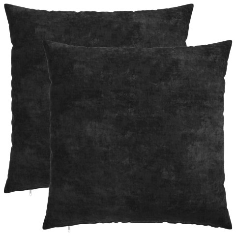 VidaXL Poduszka 2 szt. HEERLEN antracytowy 55 x 55 cm Tkanina Chenille