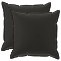 VidaXL Poduszka 2 szt. HOUTEN Czarny 70 x 70 cm Poliester
