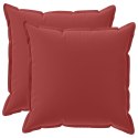 VidaXL Poduszka 2 szt. HOUTEN Czerwone wino 55 x 55 cm Poliester