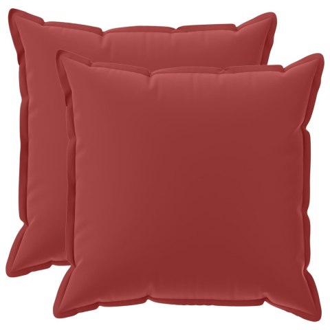 VidaXL Poduszka 2 szt. HOUTEN Czerwone wino 55 x 55 cm Poliester