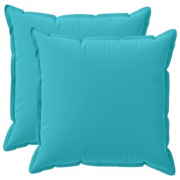 VidaXL Poduszka 2 szt. HOUTEN Turkusowy 60 x 60 cm Poliester