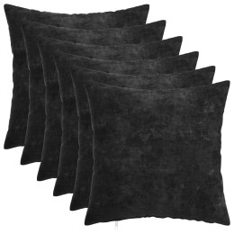 VidaXL Poduszka 6 szt. HEERLEN antracytowy 40 x 40 cm Tkanina Chenille