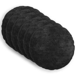 VidaXL Poduszka 6 szt. HEERLEN antracytowy Ø 50 cm Tkanina Chenille