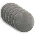 VidaXL Poduszka 6 szt. HEERLEN ciemnoszary Ø 50 cm Tkanina Chenille