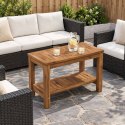 VidaXL Stolik kawowy naturalny 60,5 x 30 x 45 cm Lite Drewno Akacji