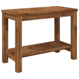 VidaXL Stolik kawowy naturalny 60,5 x 30 x 45 cm Lite Drewno Akacji
