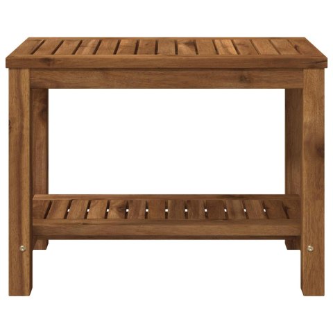 VidaXL Stolik kawowy naturalny 60,5 x 30 x 45 cm Lite Drewno Akacji