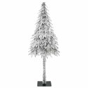 VidaXL Choinka z 150 diodami LED z podstawą Biały 120 cm PE i stal