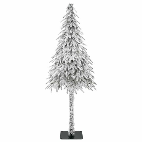VidaXL Choinka z 150 diodami LED z podstawą Biały 150 cm PE i stal