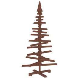 VidaXL Drewniana choinka KOTKA 120 cm Lite drewno sosnowe
