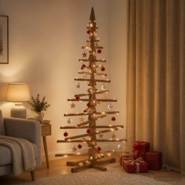 VidaXL Drewniana choinka KOTKA 180 cm Lite drewno sosnowe