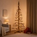 VidaXL Drewniana choinka KOTKA 210 cm Lite drewno sosnowe