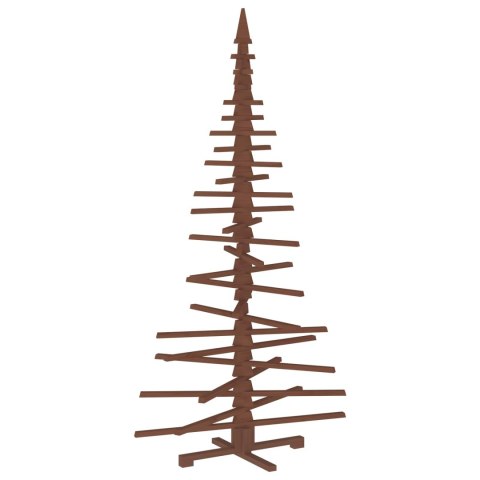 VidaXL Drewniana choinka KOTKA 210 cm Lite drewno sosnowe