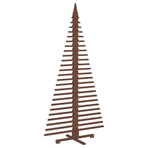 VidaXL Drewniana choinka KOTKA 210 cm Lite drewno sosnowe