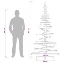 VidaXL Drewniana choinka KOTKA 210 cm Lite drewno sosnowe