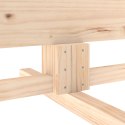 VidaXL Drewniana choinka KOTKA 240 cm Lite drewno sosnowe Naturalny