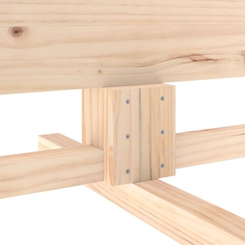 VidaXL Drewniana choinka KOTKA 240 cm Lite drewno sosnowe Naturalny