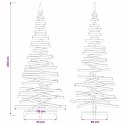 VidaXL Drewniana choinka KOTKA 240 cm Lite drewno sosnowe Naturalny
