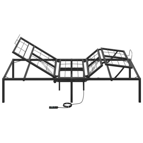 VidaXL Elektro Regulowany Stelaż Łóżka Czarny 200 x 80 x 33,5 cm Stal