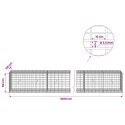 VidaXL Gabion z drutu 3,5 mm i siatką 5x10 cm 1000x50x50 cm