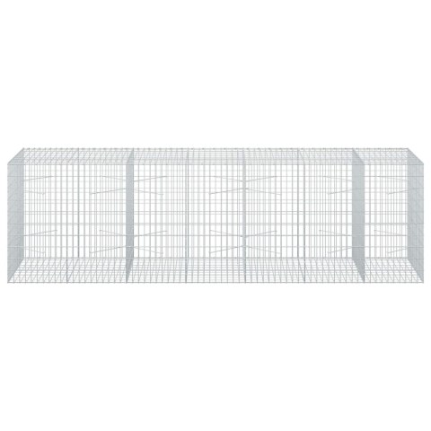 VidaXL Gabion z drutu 3,5 mm i siatką 5x10 cm 350x100x100 cm
