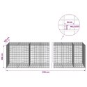 VidaXL Gabion z drutu 3,5 mm i siatką 5x10 cm 350x100x100 cm