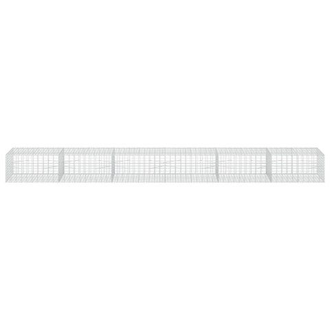 VidaXL Gabion z drutu 3,5 mm i siatką 5x10 cm 600x100x50 cm