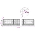 VidaXL Gabion z drutu 3,5 mm i siatką 5x10 cm 600x100x50 cm