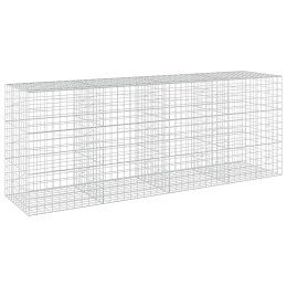 VidaXL Gabion z drutu 5 mm i siatką 10x10 cm 400x100x150 cm