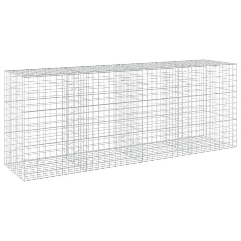 VidaXL Gabion z drutu 5 mm i siatką 10x10 cm 400x100x150 cm