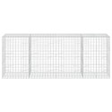 VidaXL Gabion z drutu 5 mm i siatką 10x10 cm 400x100x150 cm