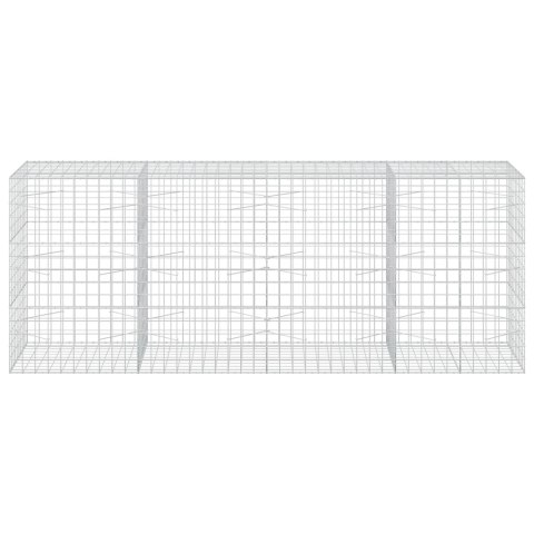 VidaXL Gabion z drutu 5 mm i siatką 10x10 cm 400x100x150 cm
