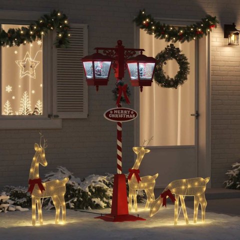 VidaXL Lampka Uliczna Bożonarodzeniowa z 2 Lampionami Czerwony