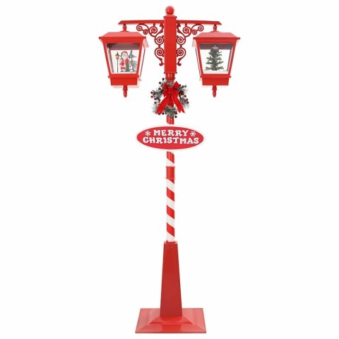 VidaXL Lampka Uliczna Bożonarodzeniowa z 2 Lampionami Czerwony