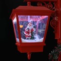 VidaXL Lampka Uliczna Bożonarodzeniowa z 2 Lampionami Czerwony